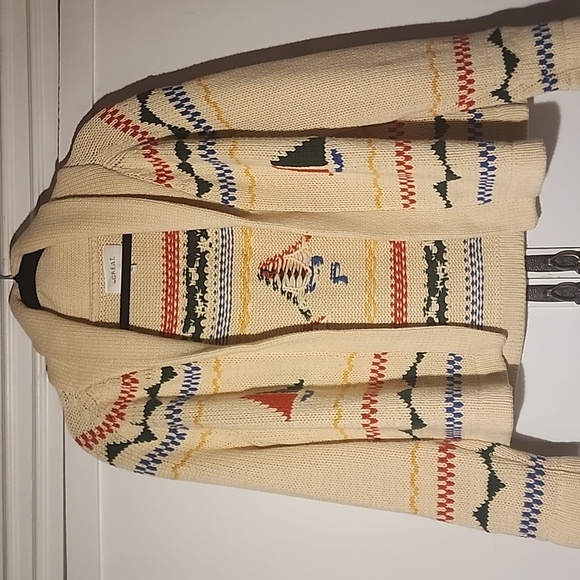 The Great Sailboat Lodge Cardigan (Cream Multi) - Picture 1 of 6